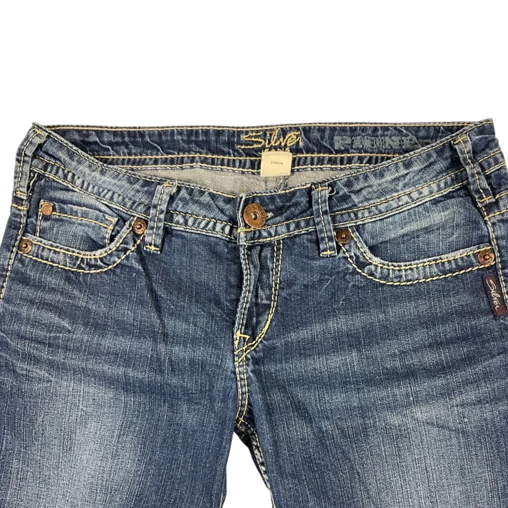 Silver‎ Jeans Pioneer Womens W29 L33 (fits 30x31) Blue Bootcut Low Rise Denim